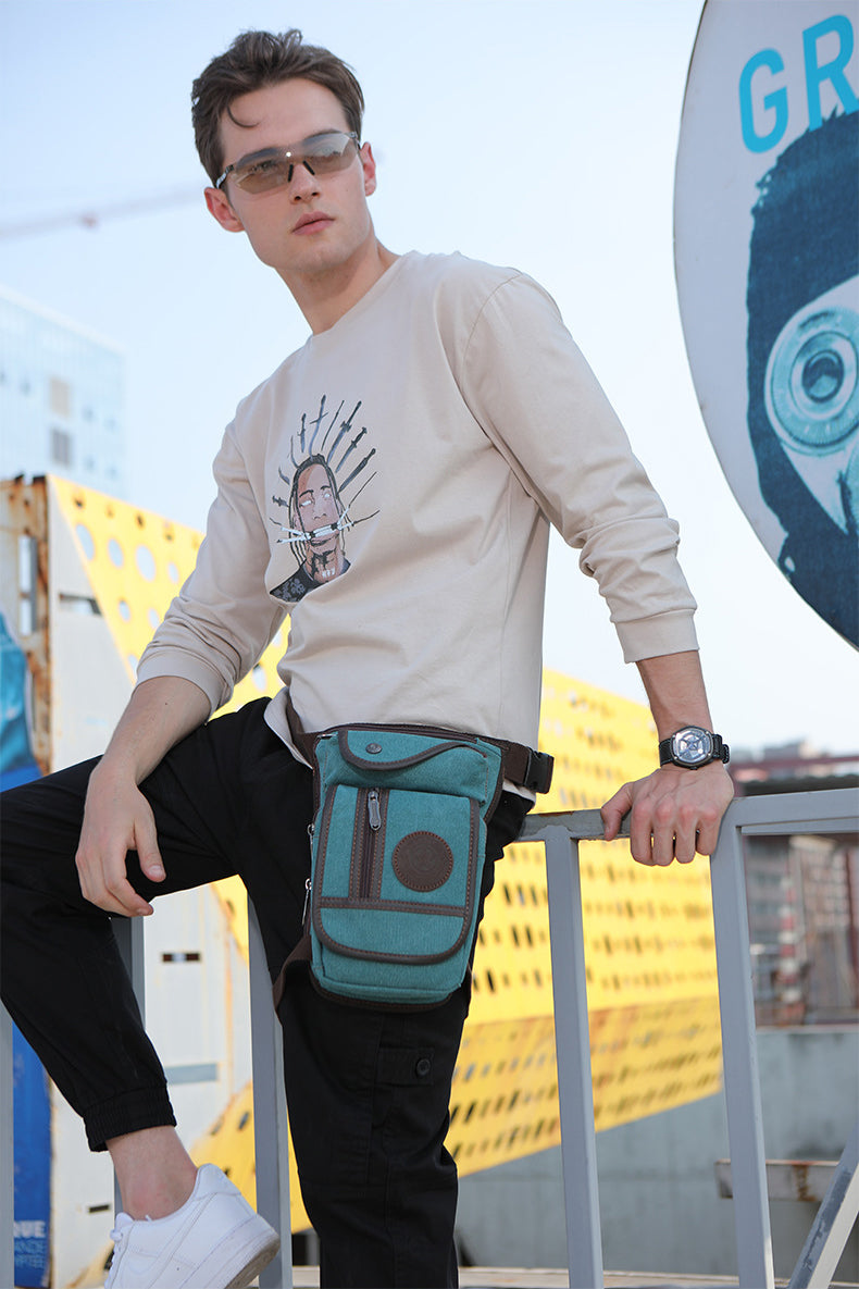 Motorcycle Canvas Leg Bag