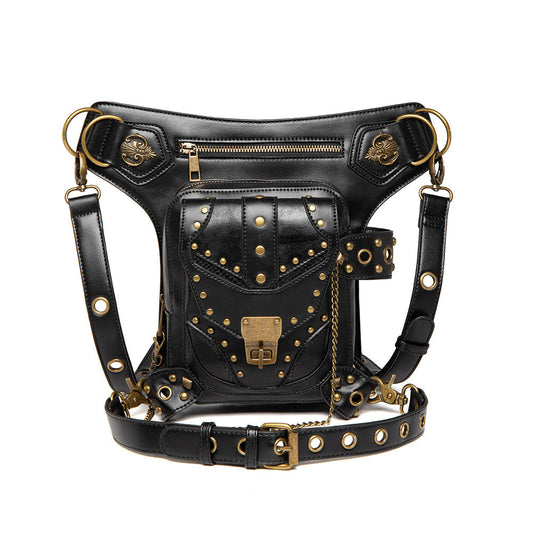 Steampunk Motorcycle Bag Retro Gothic Waist Bag