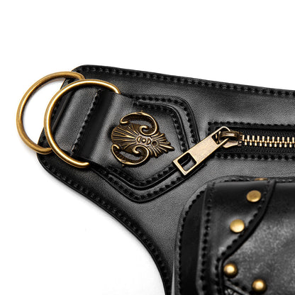 Steampunk Motorcycle Bag Retro Gothic Waist Bag