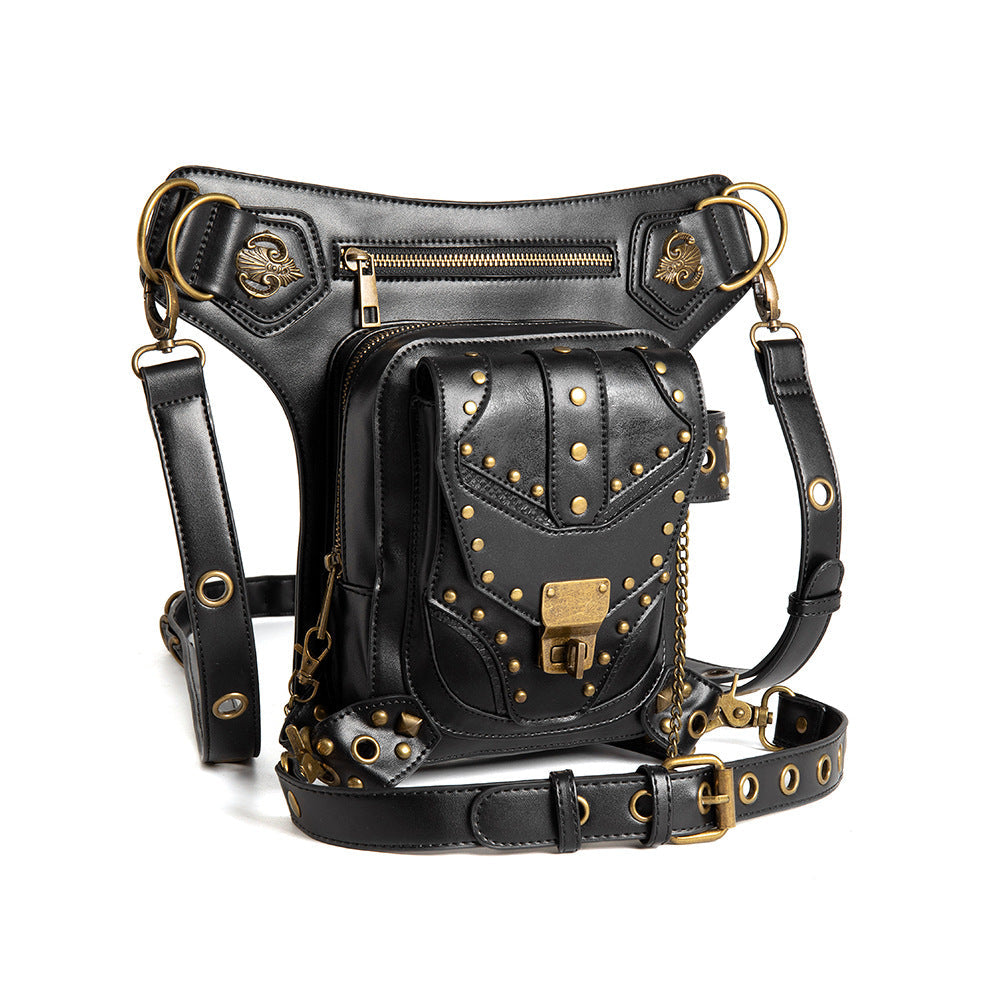 Steampunk Motorcycle Bag Retro Gothic Waist Bag