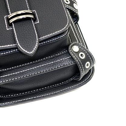 Retro Black Motorcycle Waist Bag