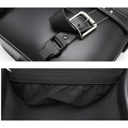 2 Pack Motorcycle PU Leather Saddlebags