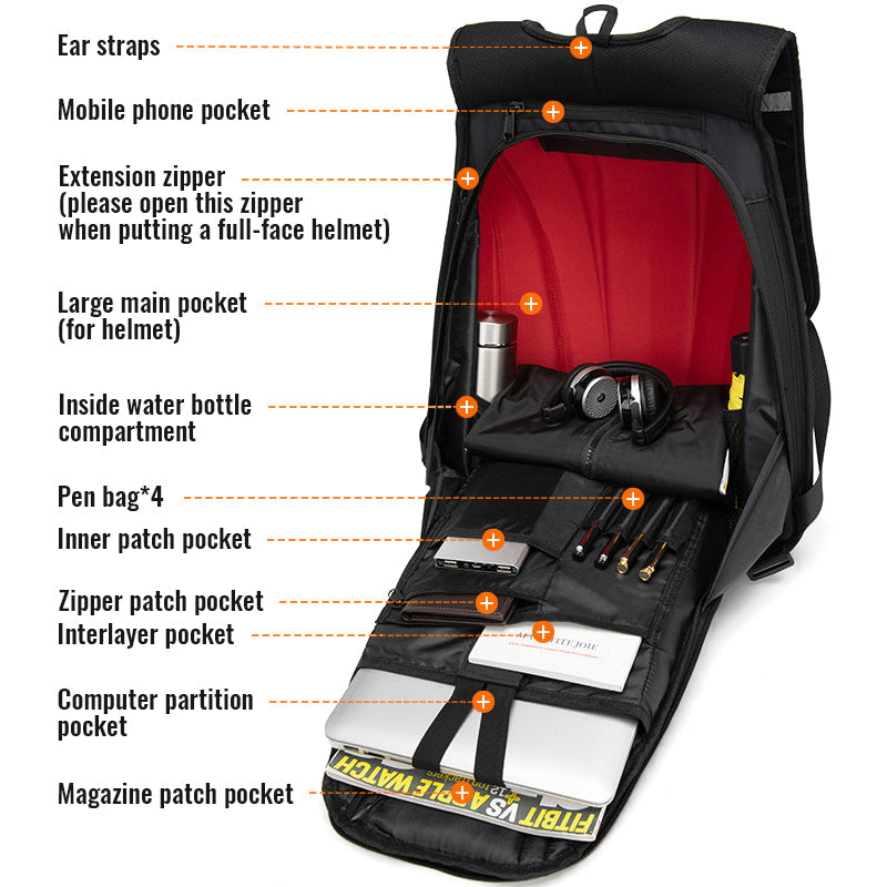 Motorcycle Equipment Backpack
