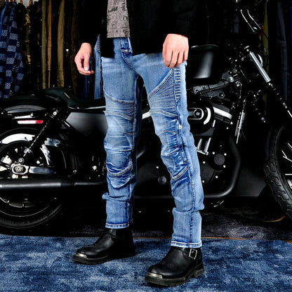 Men's Motorcycle Kevlar Tear-Resistant Denim Jeans