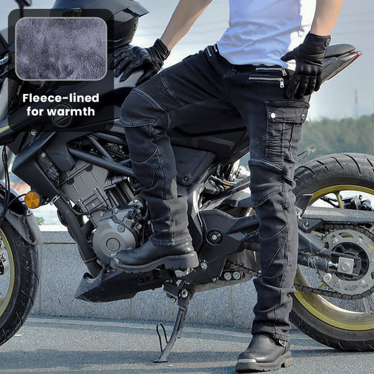 Fierce 4 Men's Winter Fleece-lined Motorcycle Jeans