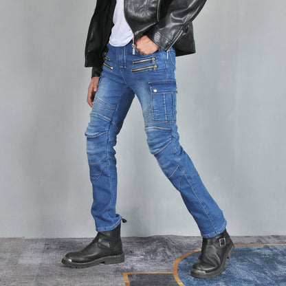 Fierce 4 Men's Winter Fleece-lined Motorcycle Jeans