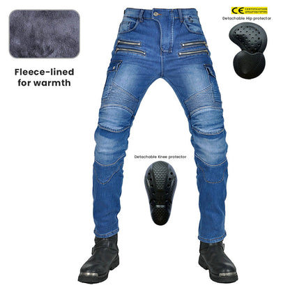 Fierce 4 Men's Winter Fleece-lined Motorcycle Jeans