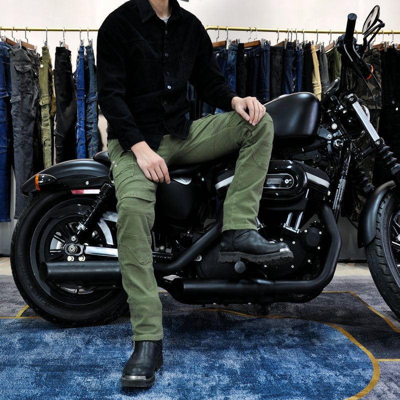 Men's R19 Cargo Denim Water-Repellent Motorcycle Jeans