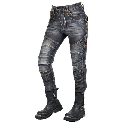 Women's Motorcycle Kevlar Tear-Resistant Denim Jeans