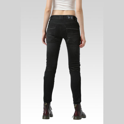 Women’s Summer Slim-Fit Motorcycle Mesh Jeans