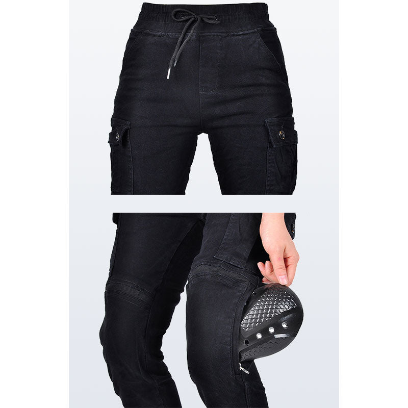 Women’s Motorcycle Kevlar K‑6 Casual Tapered Leg Riding Pants
