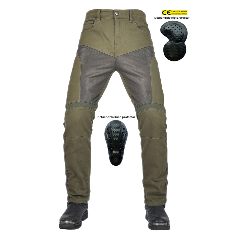 Noir 22 Men’s Summer Mesh Motorcycle Jeans
