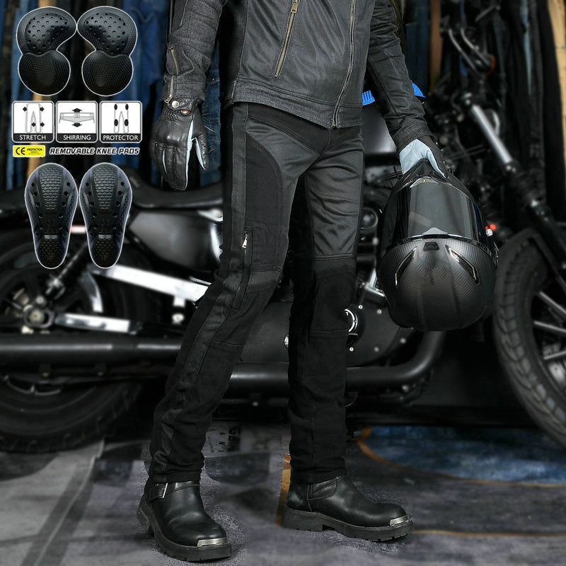 Noir 22 Men’s Summer Mesh Motorcycle Jeans