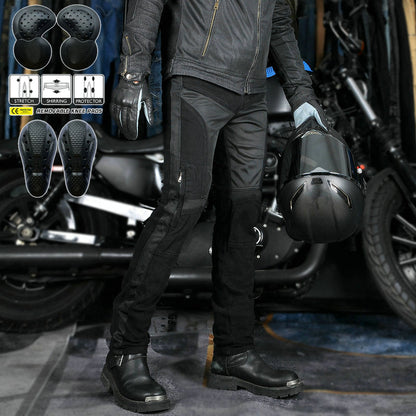 Noir 22 Men’s Summer Mesh Motorcycle Jeans