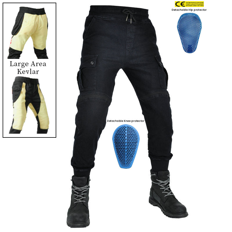 Men’s Motorcycle Kevlar K‑6 Casual Cargo Riding Pants