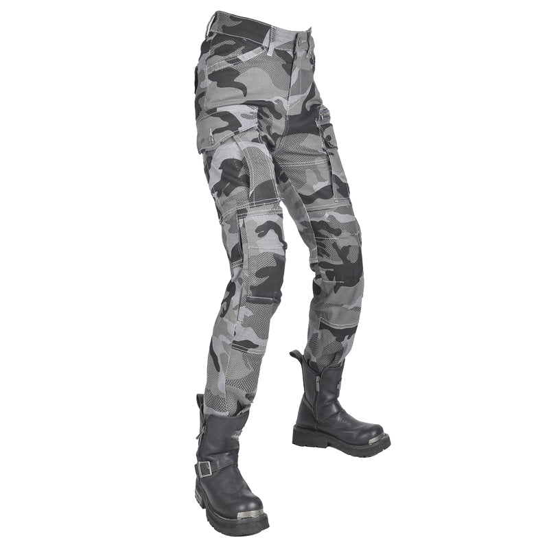 Women’s R9 Camo Motorcycle Jeans fit All Seasons