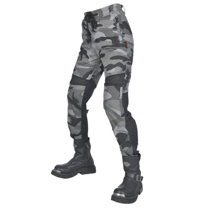 Women’s Summer Camo Moto Jeans with Mesh Panels