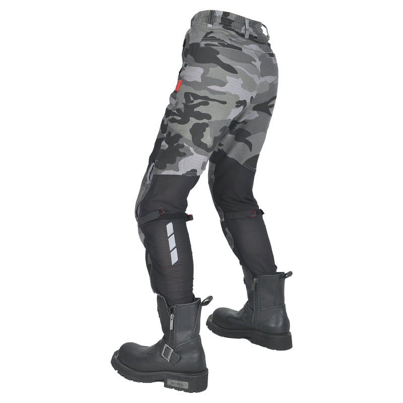 Women’s Summer Camo Moto Jeans with Mesh Panels
