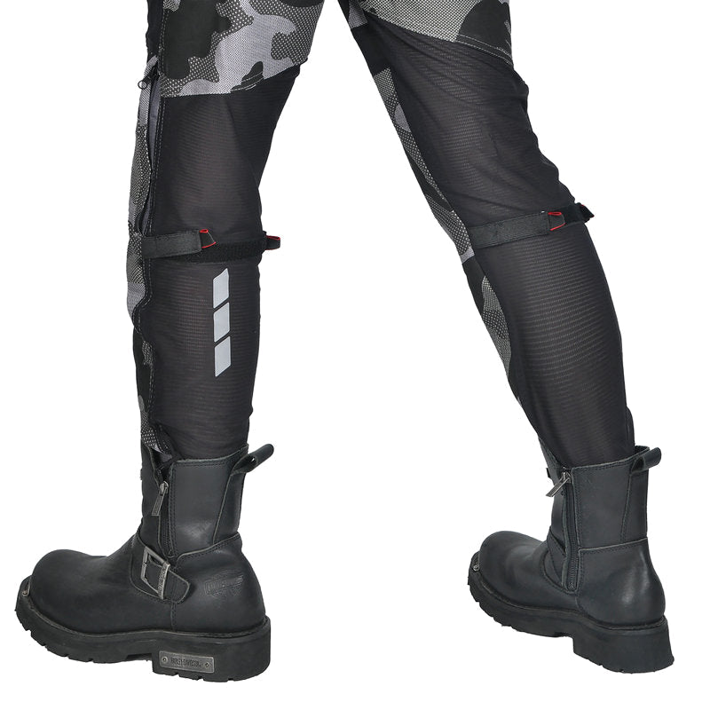 Women’s Summer Camo Moto Jeans with Mesh Panels