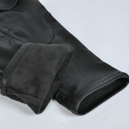 Men’s Forge 27 Fleece-Lined Motorcycle Leather Pants