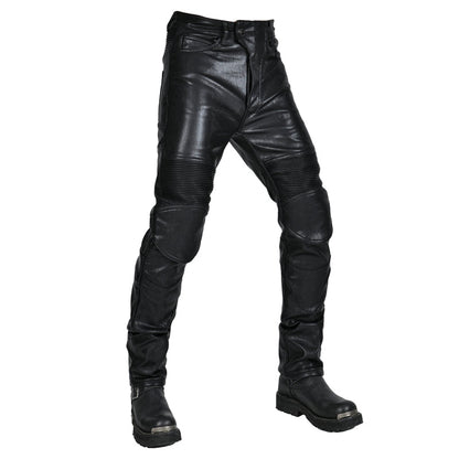 Men’s Forge 27 Fleece-Lined Motorcycle Leather Pants