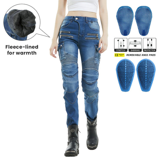Fierce 4 Women's Winter Fleece-lined Motorcycle Jeans
