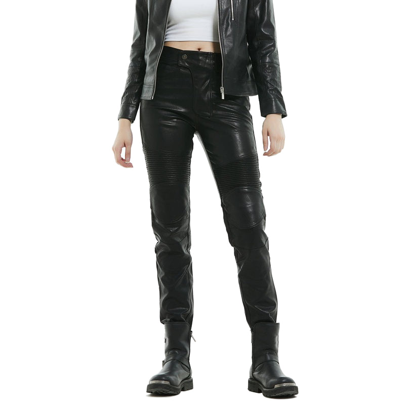 The Forge 27 Women's Fleece-Lined Armored Winter Moto Leather Pants