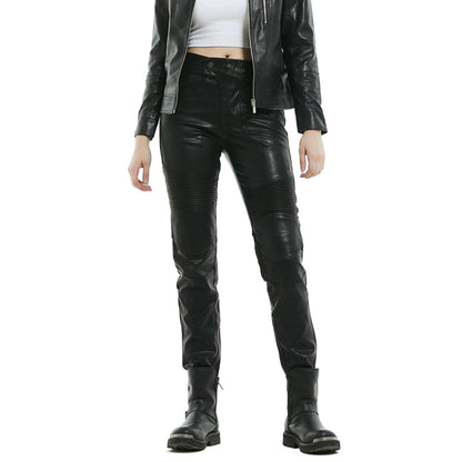 The Forge 27 Women's Fleece-Lined Armored Winter Moto Leather Pants