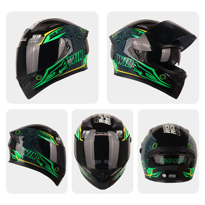 Off-Road Dual Lens Motorcycle Full Face Helmet