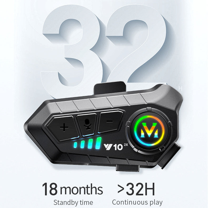 Y10-2x Bluetooth Headset Intercom 300m