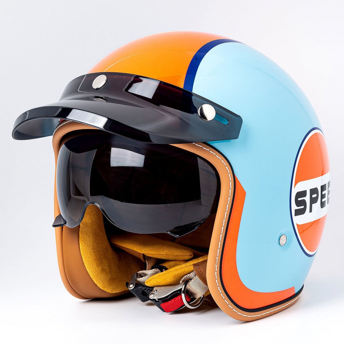 Retro 3/4 Open Face Helmet MT-5 Motorcycle Helmet