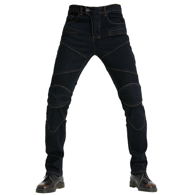 Motorcycle Riding PK718 Jeans With Protection Gear - Black