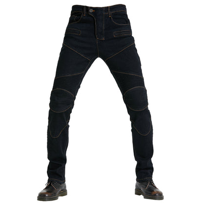 Motorcycle Riding PK718 Jeans With Protection Gear - Black