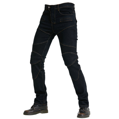 Motorcycle Riding PK718 Jeans With Protection Gear - Black