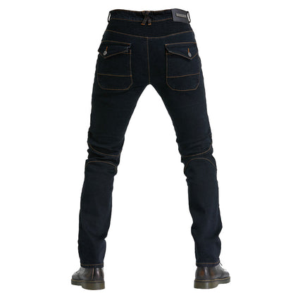 Motorcycle Riding PK718 Jeans With Protection Gear - Black