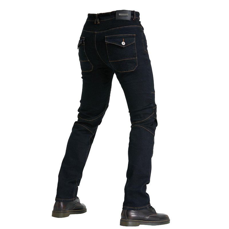 Motorcycle Riding PK718 Jeans With Protection Gear - Black