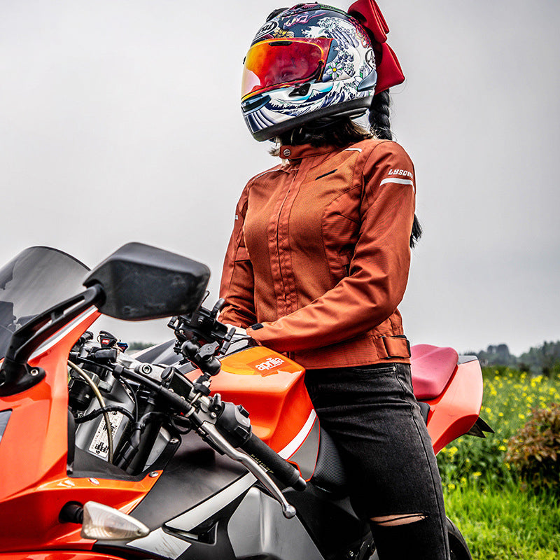 Women's Motorcycle Mesh Protective Jacket
