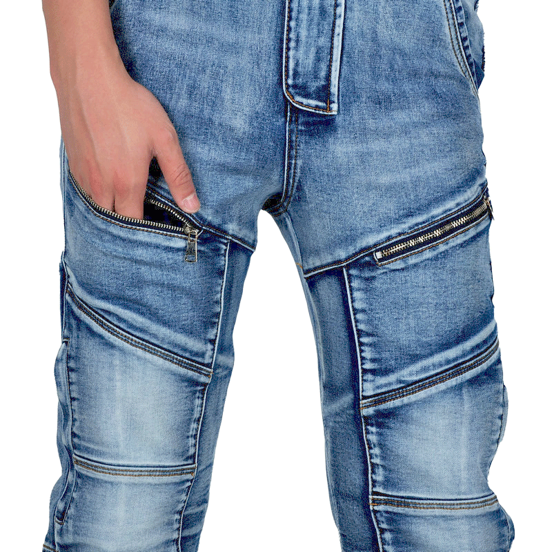 Axis 21 Men’s Stretch Denim Motorcycle Riding Jeans