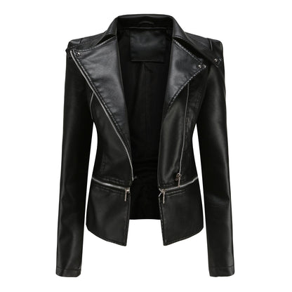 Detachable Hem Leather Jacket