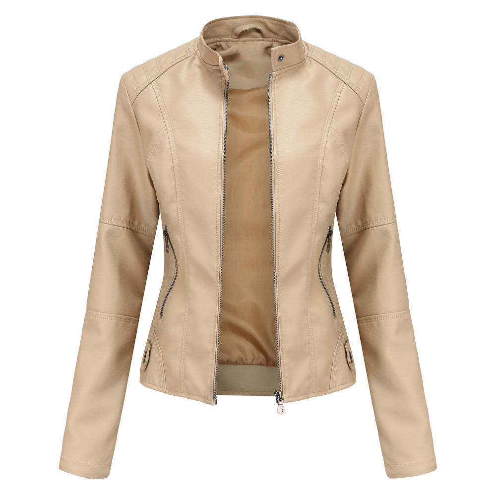 Women's Essential Faux Leather Biker Jacket