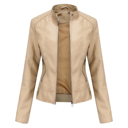 Women's Essential Faux Leather Biker Jacket