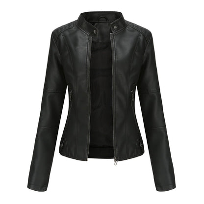 Women's Essential Faux Leather Biker Jacket