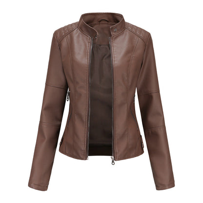 Women's Essential Faux Leather Biker Jacket