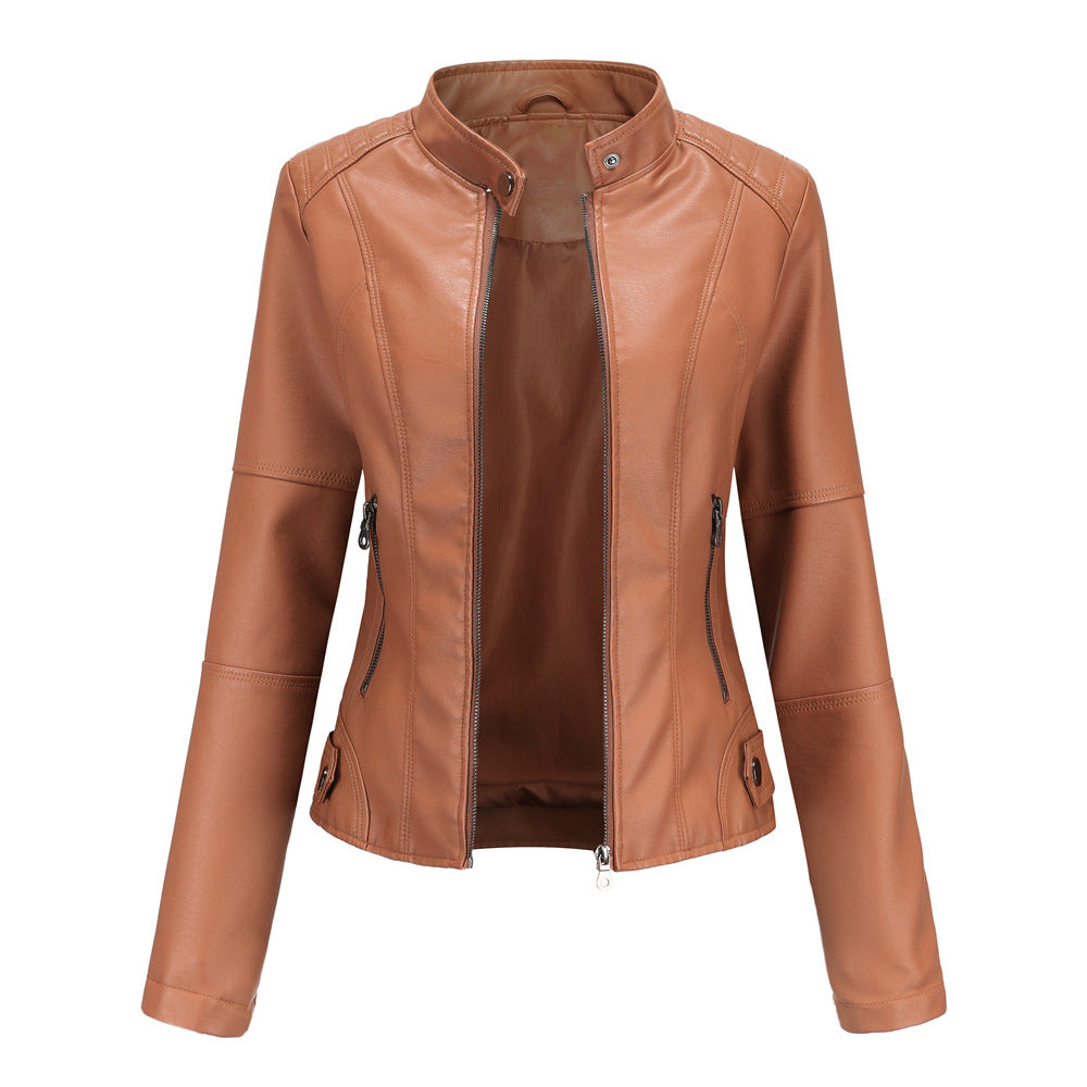 Women's Essential Faux Leather Biker Jacket