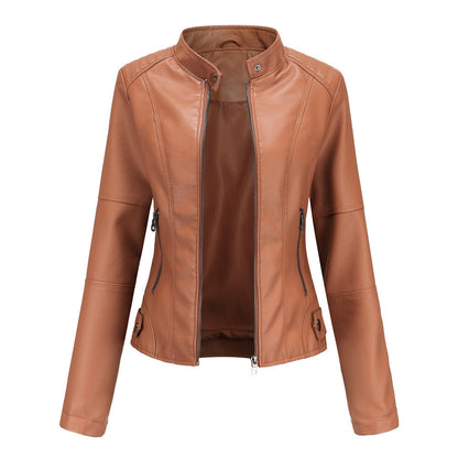 Women's Essential Faux Leather Biker Jacket