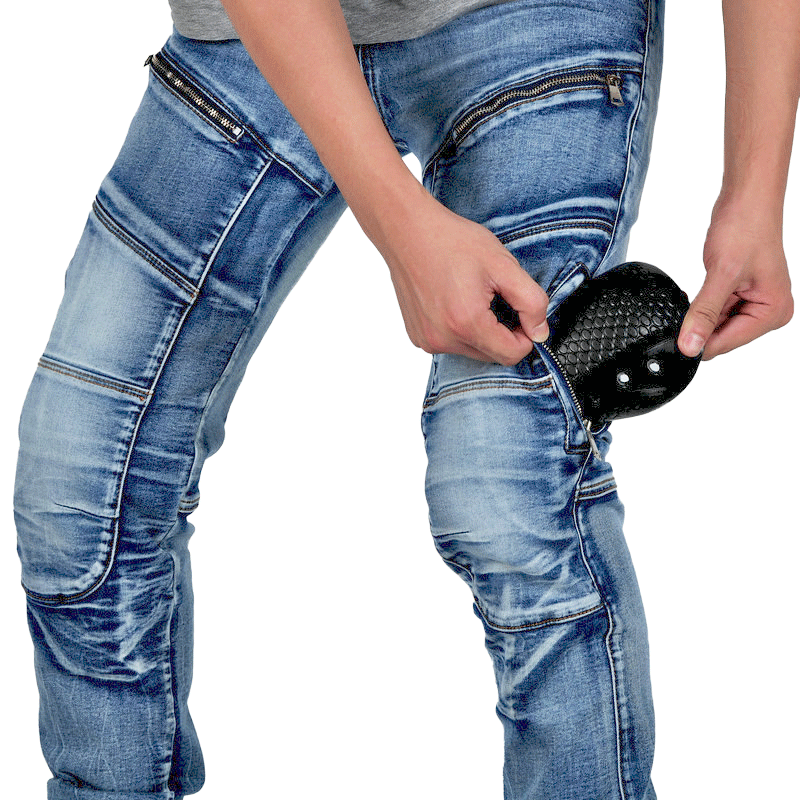 Axis 21 Men’s Stretch Denim Motorcycle Riding Jeans