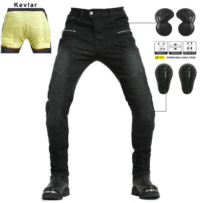 Summer Kevlar Motorcycle Jeans With Protection Gear