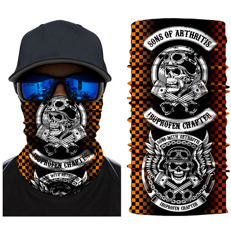 15 in 1 Motorcycle Neck Gaiter Headwear