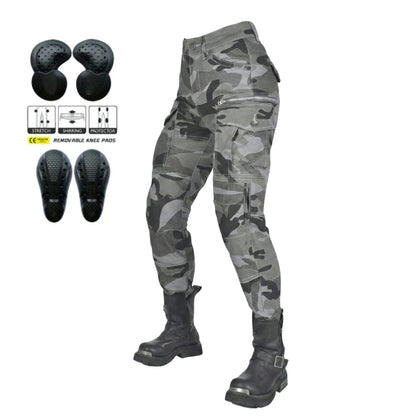 Women’s R9 Camo Motorcycle Jeans fit All Seasons