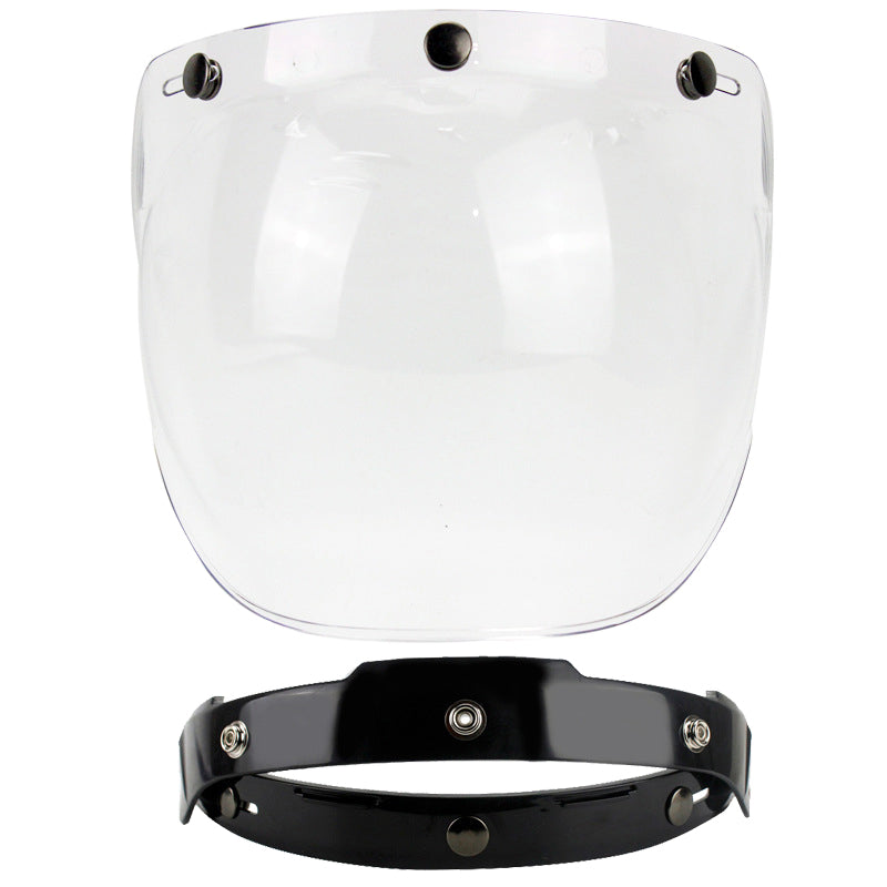 Motorcycle Open Face Helmet Double D Buckle DOT Standard
